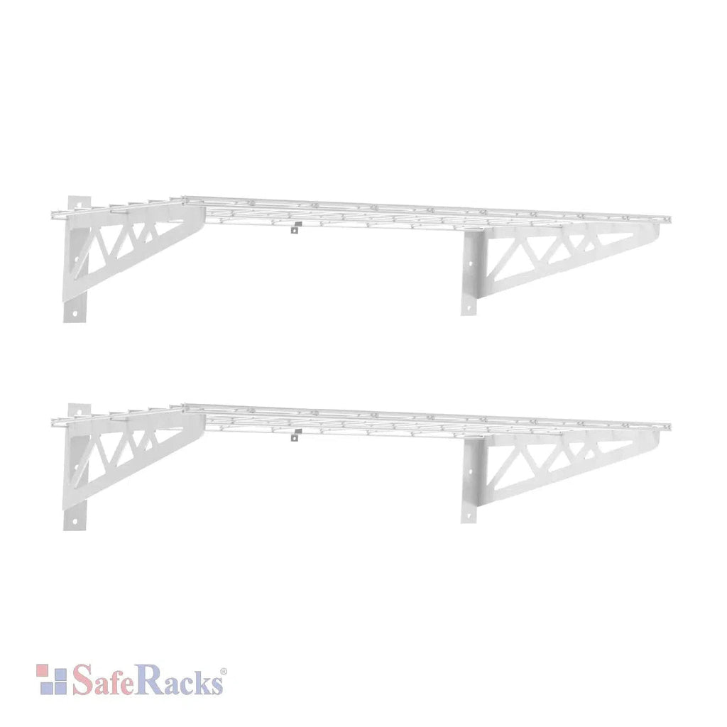 18" x 36" Wall Shelves (Two Pack with Hooks)-Grease Monkey Garage