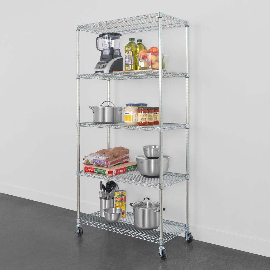 18" x 36" x 72" 5-Tier Wire Rack-Wire Shelving-Grease Monkey Garage