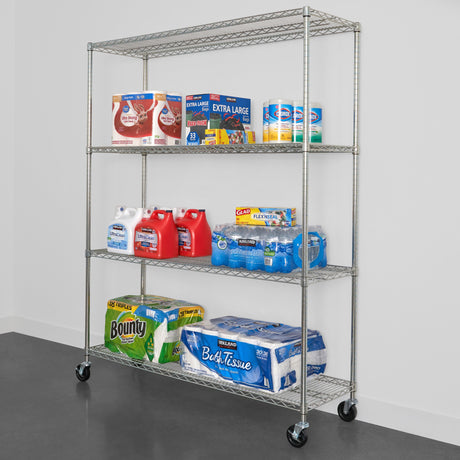 18" x 60" x 72" 4-Tier Wire Rack-Wire Shelving-Grease Monkey Garage