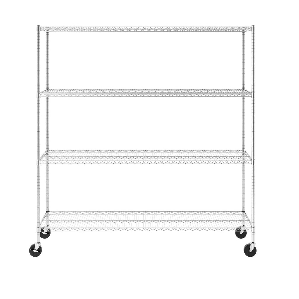 18" x 72" x 72" 4-Tier Wire Rack-Wire Shelving-Grease Monkey Garage