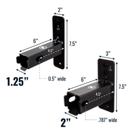 2" Haymarket Hitch Wall Mount | Holds Bike or Cargo Car Rack-Wall Mounted-Grease Monkey Garage