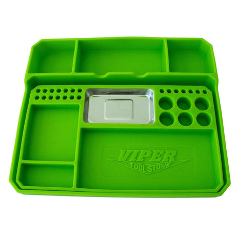 2-Piece Flexible Silicone Tool Tray Set-Grease Monkey Garage