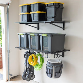 2' x 4' Bristol Garage Wall Mount Shelves | 2-Pack-Wall Mounted-Grease Monkey Garage