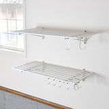 2' x 4' Bristol Garage Wall Mount Shelves | 2 Pack | White-Wall Mounted-Grease Monkey Garage