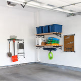 2' x 4' DIY Wall Shelf Brackets | Heavy Duty Garage Wall Shelves-Wall Mounted-Grease Monkey Garage