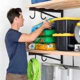 2' x 4' DIY Wall Shelf Brackets | Heavy Duty Garage Wall Shelves-Wall Mounted-Grease Monkey Garage