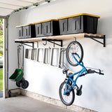 2' x 8' DIY Wall Shelf Brackets | Heavy Duty Garage Wall Shelf-Wall Mounted-Grease Monkey Garage