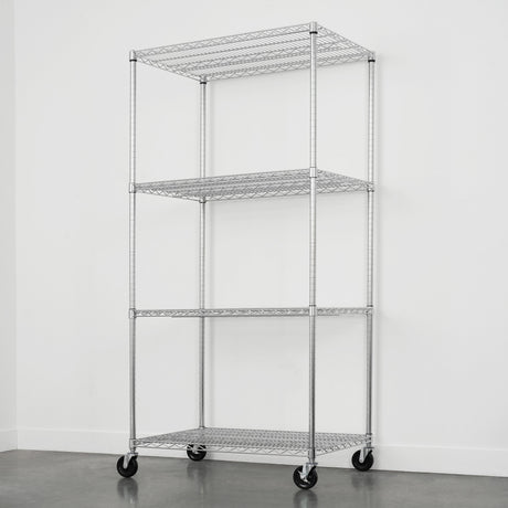 24" x 36" x 72" 4-Tier Wire Rack-Wire Shelving-Grease Monkey Garage