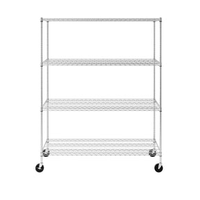 24" x 60" x 72" 4-Tier Wire Rack-Wire Shelving-Grease Monkey Garage