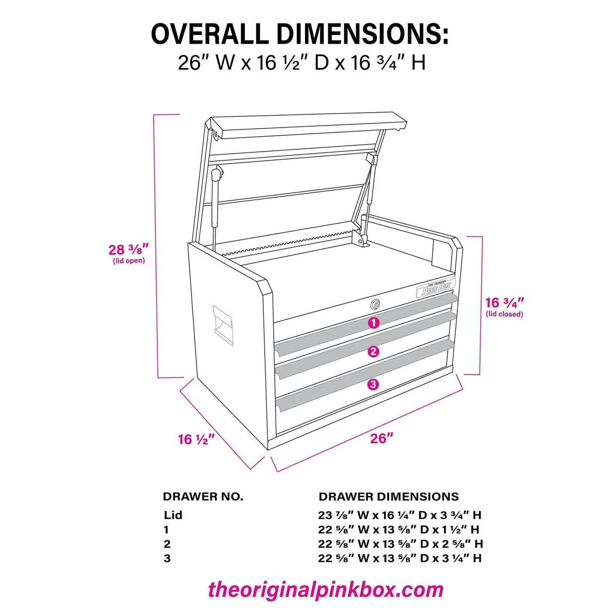 26-Inch 3-Drawer Top Chest-Grease Monkey Garage