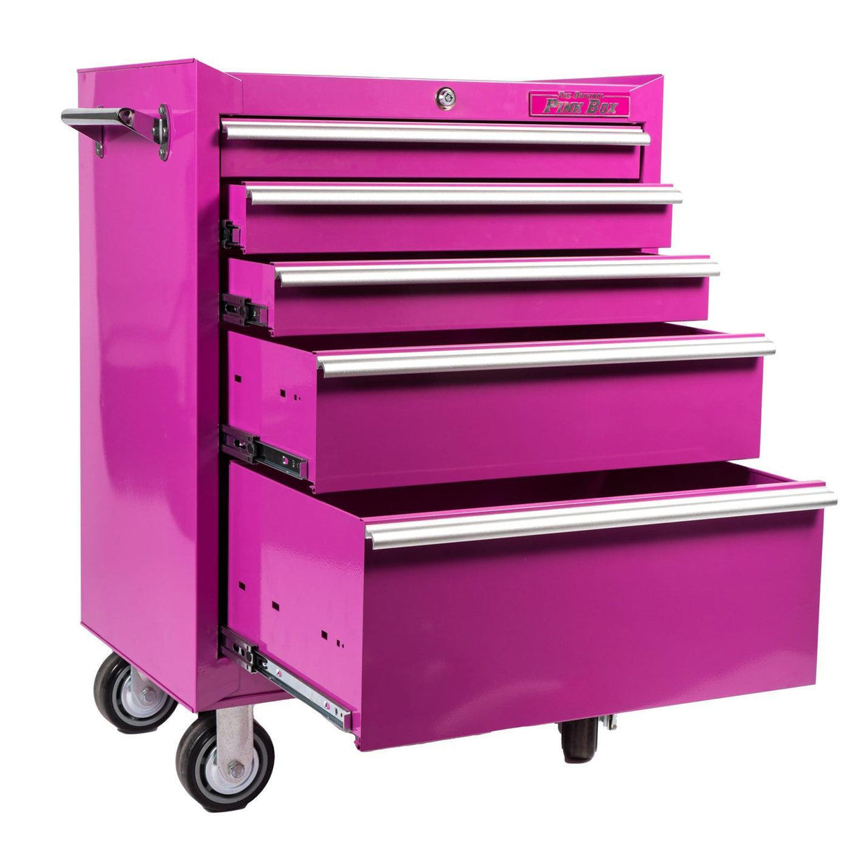 26-Inch 5-Drawer Rolling Cabinet-Grease Monkey Garage