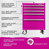 26-Inch 5-Drawer Rolling Cabinet-Grease Monkey Garage