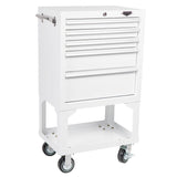 26-Inch 5-Drawer Rolling Cabinet with Bulk Storage-Grease Monkey Garage