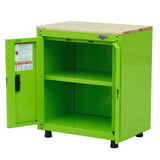 28-Inch 2-Door Base Cabinet with Butcher Block Top-Grease Monkey Garage