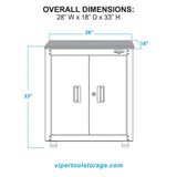28-Inch 2-Door Base Cabinet with Butcher Block Top-Grease Monkey Garage