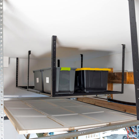 3' x 8' Faber Overhead Garage Storage with Hooks | Holds 700 lbs-Ceiling-Grease Monkey Garage