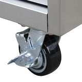 30-Inch 5-Drawer Stainless Steel Rolling Cabinet-Grease Monkey Garage