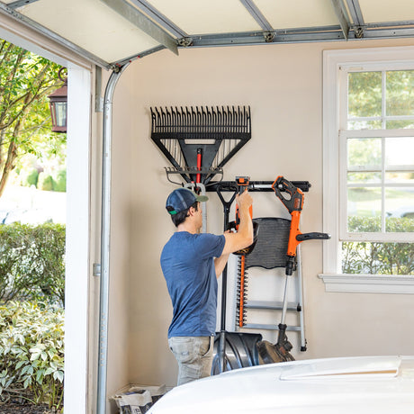 32" Modular Multi-Use Adjustable Garage Organizer | Holds 300 lbs-Wall Mounted-Grease Monkey Garage