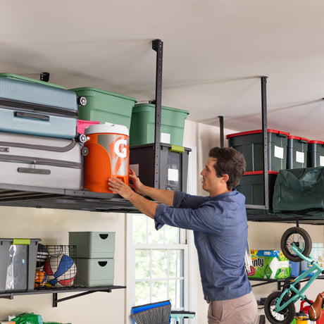 4' x 8' Faber Overhead Garage Shelving | Holds 700 lbs-Ceiling-Grease Monkey Garage