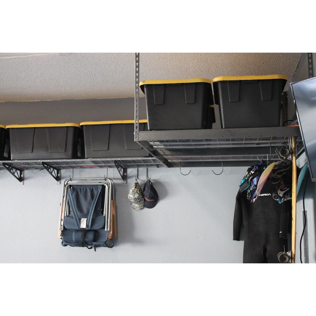 4' x 8' Overhead Garage Storage Rack (Two Rack Pack)-Grease Monkey Garage
