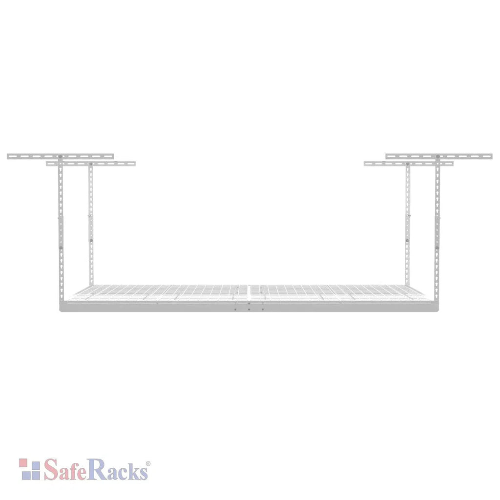 4' x 8' Overhead Garage Storage Rack (Two Rack Pack with LED Light Kit)-Grease Monkey Garage