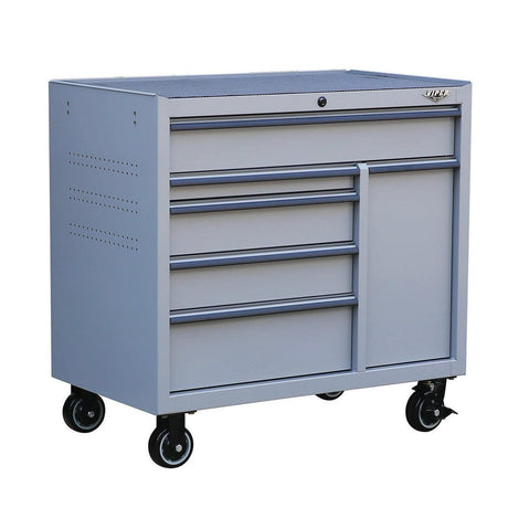 41-Inch 6-Drawer Rolling Cabinet with Power Drawer-Grease Monkey Garage