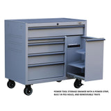 41-Inch 6-Drawer Rolling Cabinet with Power Drawer-Grease Monkey Garage