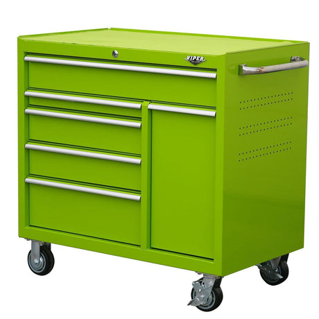 41-Inch 6-Drawer Rolling Cabinet with Power Drawer-Grease Monkey Garage