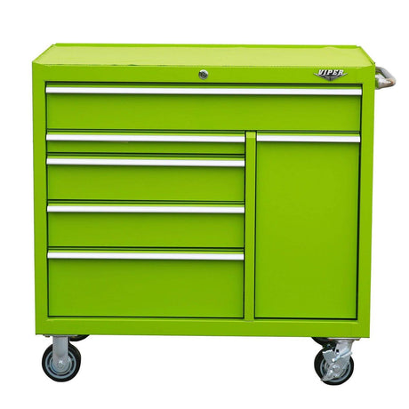 41-Inch 6-Drawer Rolling Cabinet with Power Drawer-Grease Monkey Garage
