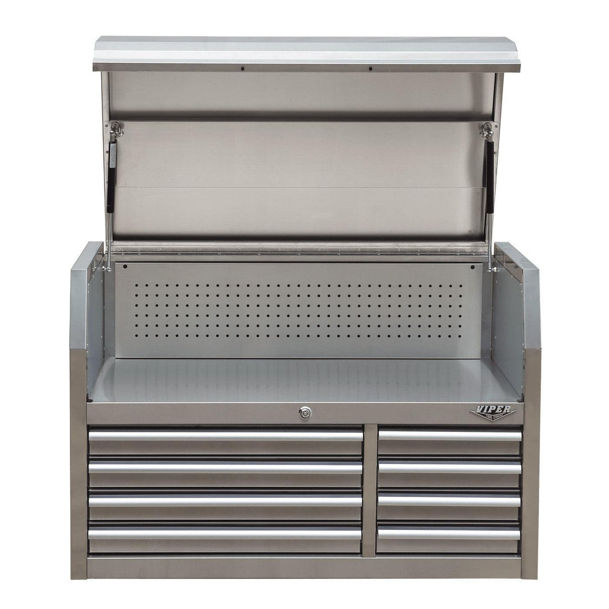 41-Inch 8-Drawer Stainless Steel Top Chest-Grease Monkey Garage