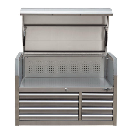 41-Inch 8-Drawer Stainless Steel Top Chest-Grease Monkey Garage