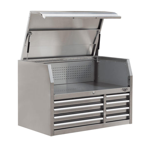 41-Inch 8-Drawer Stainless Steel Top Chest-Grease Monkey Garage