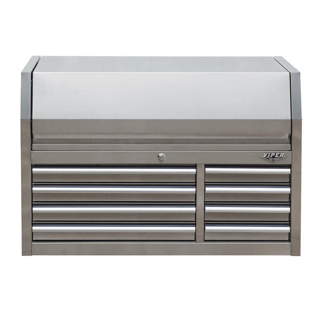 41-Inch 8-Drawer Stainless Steel Top Chest-Grease Monkey Garage