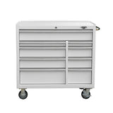 41-Inch 9-Drawer Rolling Cabinet-Grease Monkey Garage