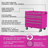 41-Inch 9-Drawer Rolling Cabinet-Grease Monkey Garage
