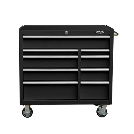 41-Inch 9-Drawer Rolling Cabinet-Grease Monkey Garage