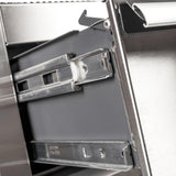 41-Inch 9-Drawer Stainless Steel Rolling Cabinet-Grease Monkey Garage