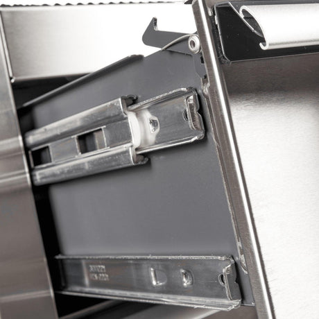 41-Inch 9-Drawer Stainless Steel Rolling Cabinet-Grease Monkey Garage