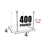 4'x4' Heavy Duty Overhead Garage Storage Rack-Grease Monkey Garage