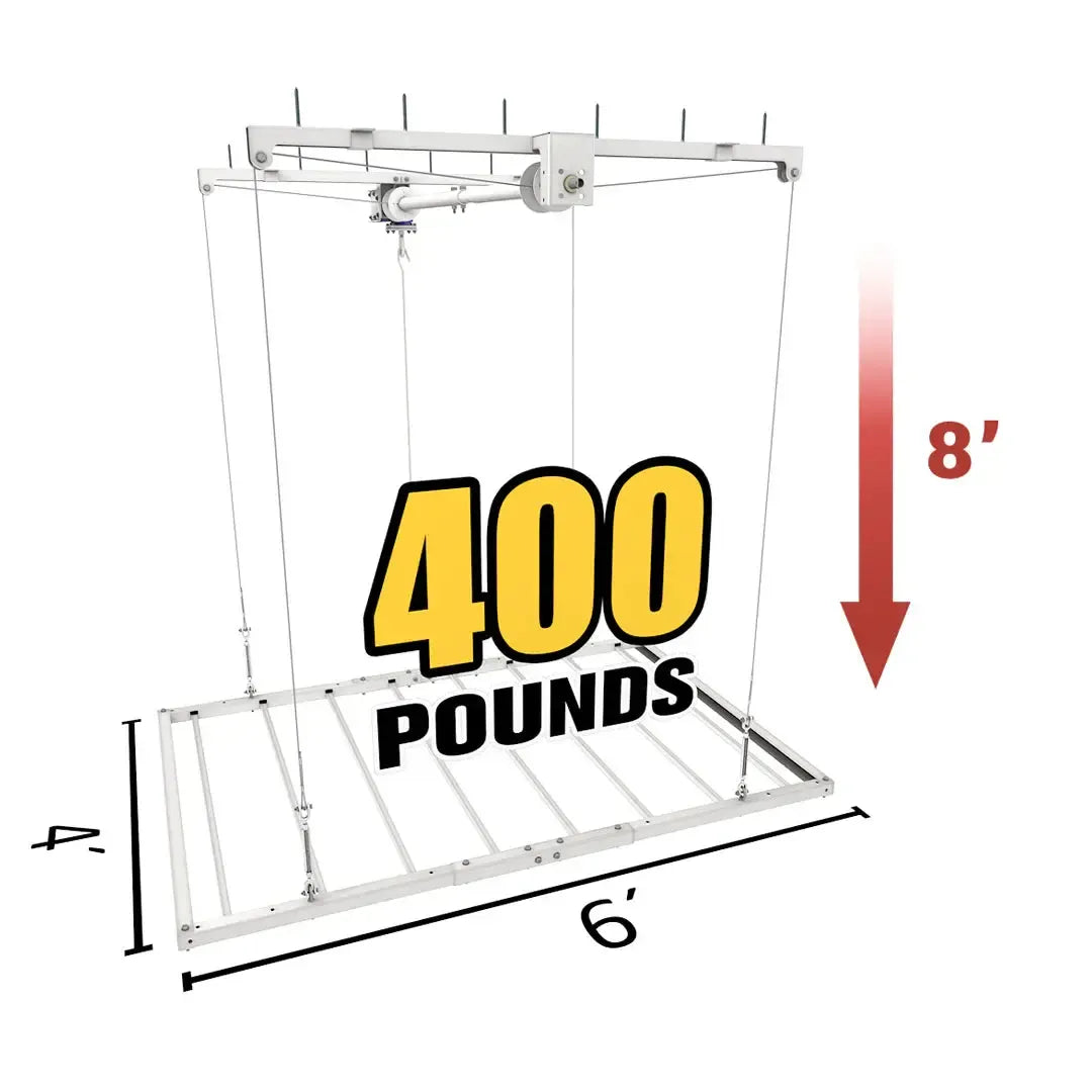 4'x6' E-Z Lift - 8' Drop-Grease Monkey Garage