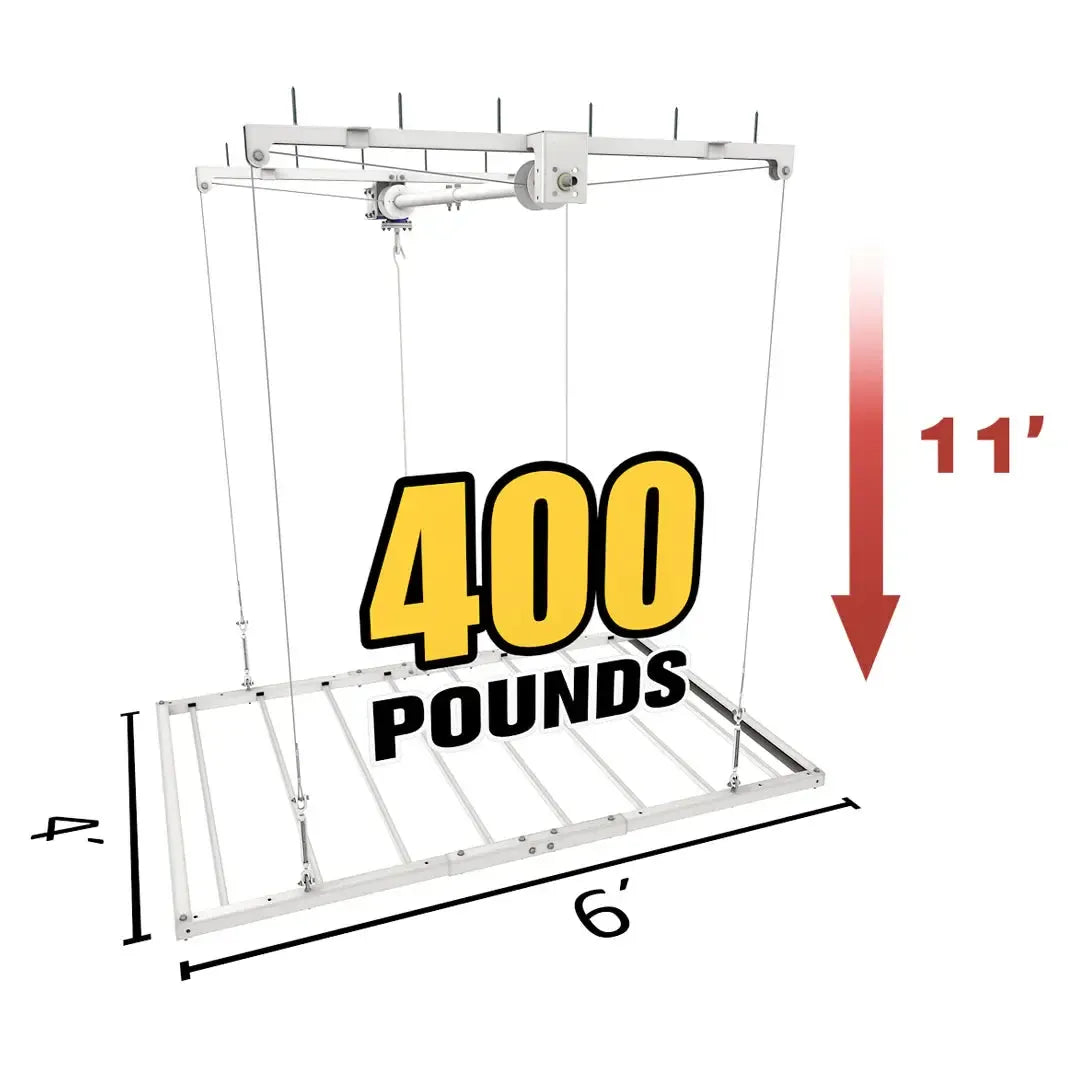 4'x6' E-Z Lift MAX - 11' Drop-Grease Monkey Garage