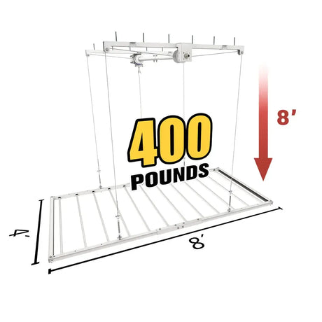 4'x8' E-Z Lift MAX - 11' Drop-Grease Monkey Garage