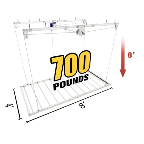 4'x8' E-Z Lift PRO - 8' Drop-Grease Monkey Garage