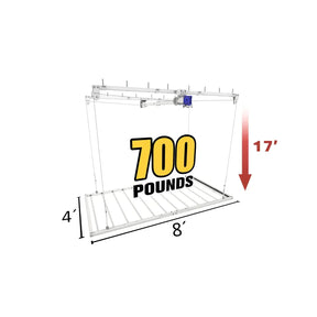 4'x8' E-Z Lift PRO RV - 17' Drop-Grease Monkey Garage