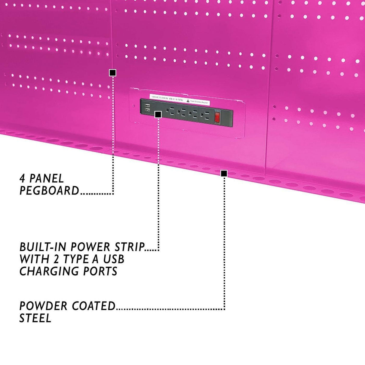 60-Inch 7-Drawer Workstation with Power Strip-Grease Monkey Garage