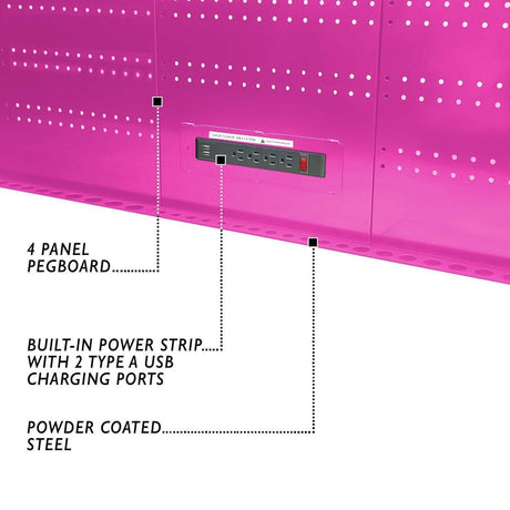 60-Inch 7-Drawer Workstation with Power Strip-Grease Monkey Garage