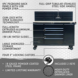 60-Inch 7-Drawer Workstation with Power Strip-Grease Monkey Garage
