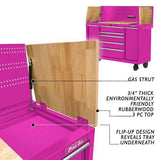 60-Inch 7-Drawer Workstation with Power Strip-Grease Monkey Garage