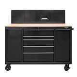 60-Inch 7-Drawer Workstation with Power Strip-Grease Monkey Garage