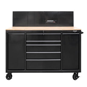 60-Inch 7-Drawer Workstation with Power Strip-Grease Monkey Garage